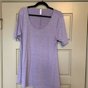 light purple heathered perfect tee - lularoe! NWOT